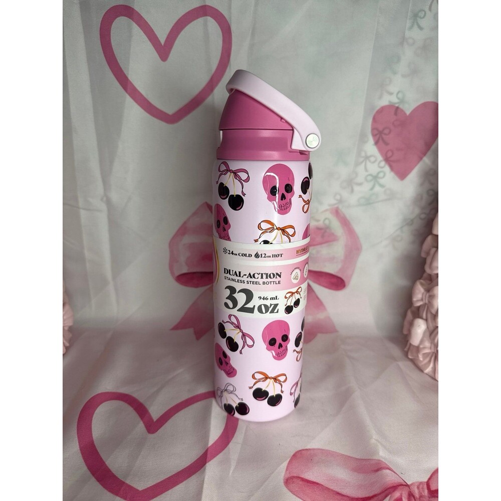 Halloween Skull and Cherry Tumbler